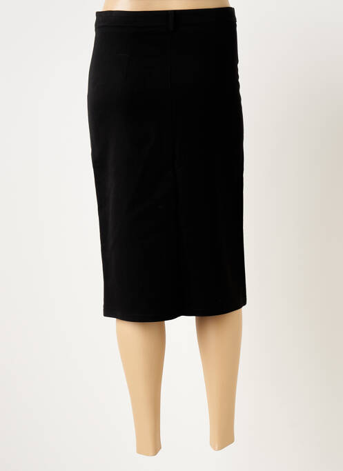 Jupe mi-longue noir JANIS & JOHN pour femme