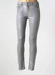 Jeans skinny taille normale taille normale argent ONLY femme