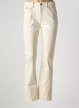 Jeans coupe droite taille haute taille haute beige MOS MOSH femme