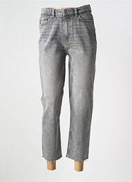Jeans coupe droite taille haute taille haute gris ONLY femme