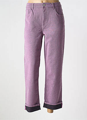 Jeans coupe droite taille haute taille haute violet MOS MOSH femme
