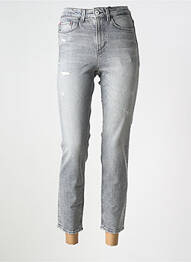 Jeans skinny taille haute taille haute gris ONLY femme