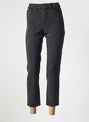Jeans coupe droite taille haute taille haute noir ONLY femme