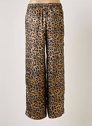 Pantalon large tissage crêpe taille haute or SCARLET ROOS femme
