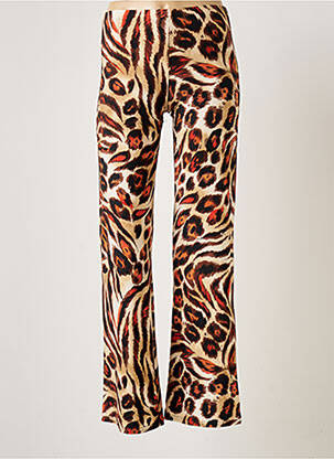 Pantalon droit stretch taille normale orange BE FUN femme
