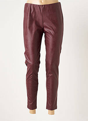 Legging stretch taille normale rouge BE FUN femme