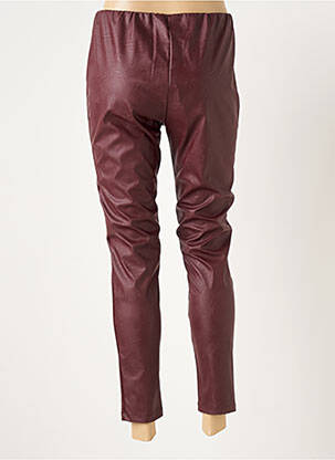Legging stretch taille normale rouge BE FUN femme