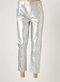 Pantalon slim taille normale taille normale argent ONLY femme