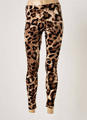 Legging marron BE FUN pour femme