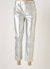 Pantalon slim argent ONLY pour femme seconde vue