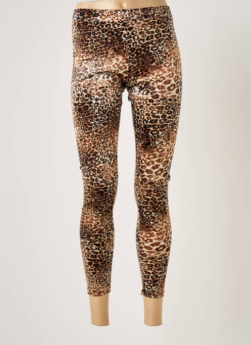 Legging marron BE FUN pour femme