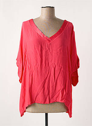 Blouse manches courtes manches courtes rose NINETTE femme