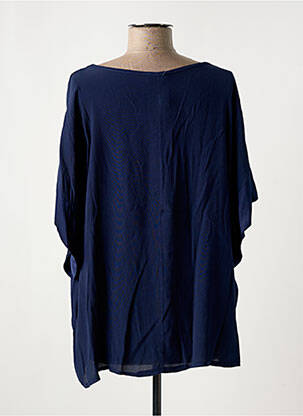 Blouse manches courtes manches courtes bleu NINETTE femme