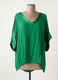 Blouse manches courtes manches courtes vert NINETTE femme