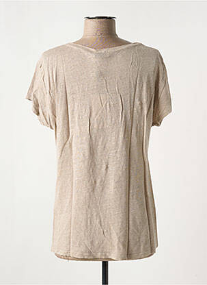 T-shirt col v manches courtes gris NINETTE femme