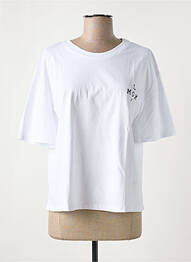 T-shirt coupe cintrée manches courtes blanc NINETTE femme