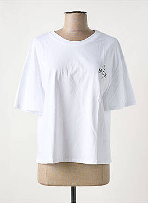 T-shirt coupe cintrée manches courtes blanc NINETTE femme