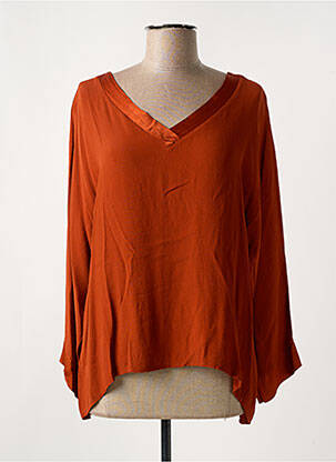 Blouse orange NINETTE pour femme