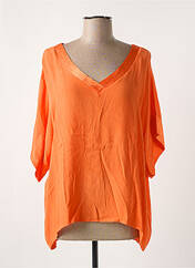 Blouse orange NINETTE pour femme seconde vue