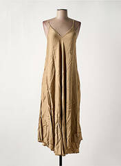 Robe mi-longue beige NINETTE pour femme seconde vue