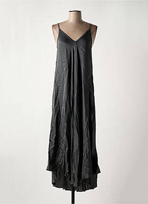 Robe mi-longue noir NINETTE pour femme