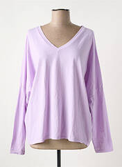 T-shirt violet NINETTE pour femme seconde vue