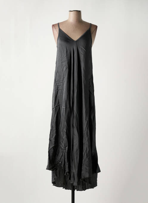 Robe mi-longue noir NINETTE pour femme