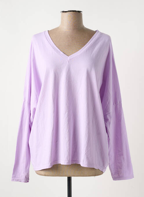 T-shirt violet NINETTE pour femme