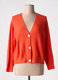 Gilet manches longues coupe cintrée orange ALEXANDRE LAURENT femme