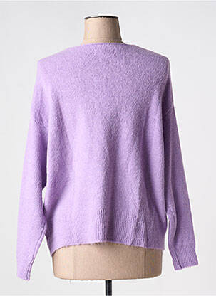 Gilet manches longues maille maille poilu violet ALEXANDRE LAURENT femme