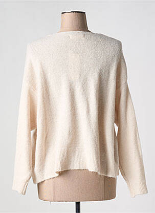 Gilet manches longues maille maille poilu beige ALEXANDRE LAURENT femme