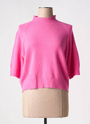 Pull coupe cintrée manches courtes rose ALEXANDRE LAURENT femme