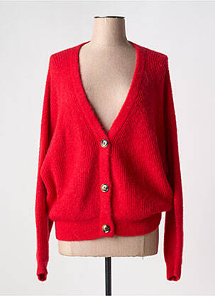 Gilet manches longues rouge ALEXANDRE LAURENT pour femme