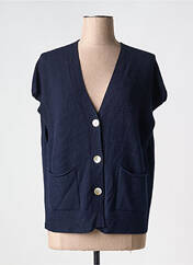 Gilet manches courtes bleu ALEXANDRE LAURENT pour femme seconde vue