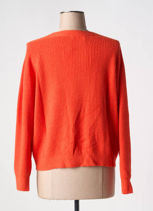 Gilet manches longues coupe cintrée orange ALEXANDRE LAURENT femme
