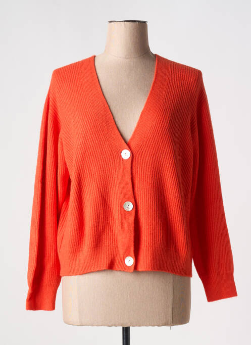 Gilet manches longues orange ALEXANDRE LAURENT pour femme