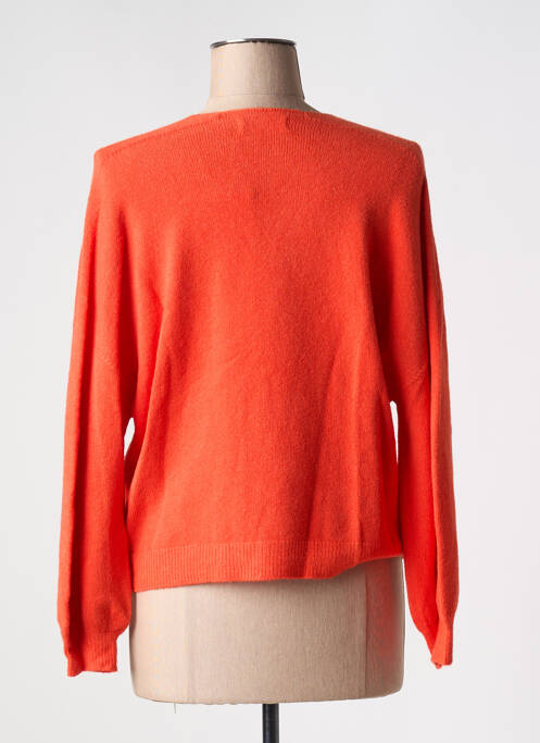 Gilet manches longues orange ALEXANDRE LAURENT pour femme