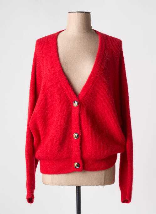 Gilet manches longues rouge ALEXANDRE LAURENT pour femme