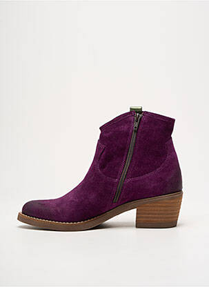 Bottines/boots bout pointu talon de 4 à 6cm violet MKD femme