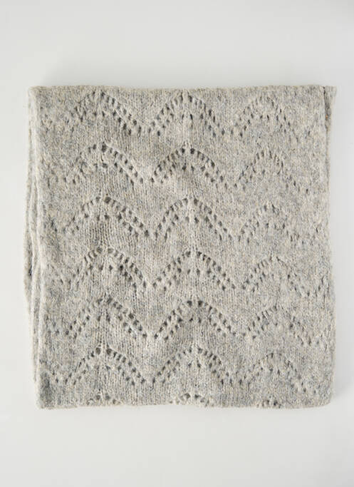 Echarpe gris PIECES pour femme