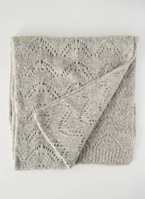 Echarpe gris PIECES pour femme