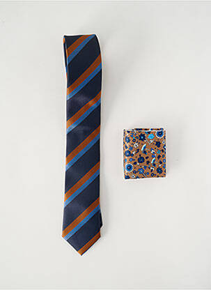 Cravate tissage satiné bleu JACK & JONES homme