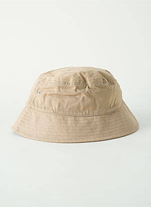 Chapeau forme bob beige JACK & JONES homme