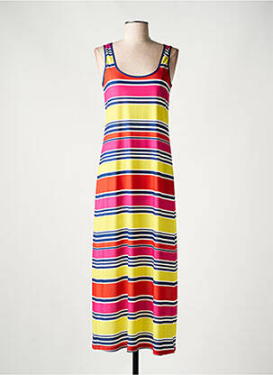 Robe longue sans manche sans manche rose ANTIGEL femme