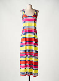 Robe longue sans manche sans manche rose ANTIGEL femme