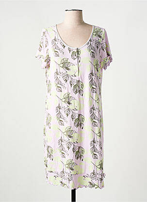 Chemise de nuit imprimé fleurs violet BARANDI femme