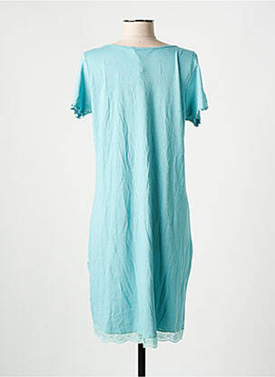 Chemise de nuit col v bleu BARANDI femme