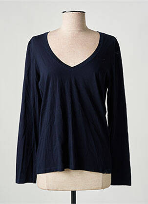 Pyjama col v bleu PRINCESSE TAM-TAM femme