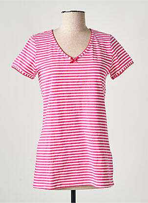 Pyjama col v rose RINGELLA femme