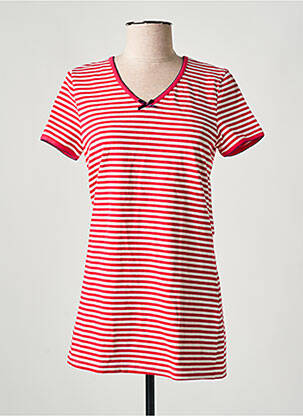 Pyjama manches courtes rouge RINGELLA femme
